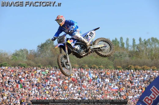 2009-10-03 Franciacorta - Motocross delle Nazioni 2399 Qualifying heat MX1 - Antonio Cairoli - Yamaha 450 ITA